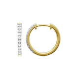 Lab-diamant creoler 0,20 ct F/VS – 9K gult gull
