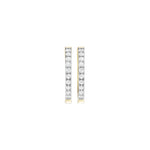Lab-diamant creoler 0,20 ct F/VS – 9K gult gull
