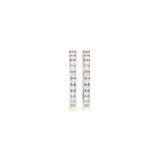 Lab-diamant creoler 0,20 ct F/VS – 9K gult gull
