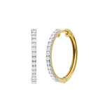 Lab-diamant creoler 0,33 ct F/VS – 9K gult gull