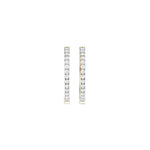 Lab-diamant creoler 0,33 ct F/VS – 9K gult gull