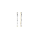 Lab-diamant creoler 0,33 ct F/VS – 9K gult gull
