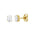 Lab-diamant ørestikker oval 0,80 ct F/VS – 9K gult gull