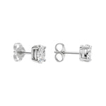 Lab-diamant ørestikker oval 1,00 ct F/VS – 9K hvitt gull