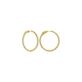 Lab-diamant creoler med pavé 1,00 ct F/VS – 9K gult gull