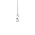 Lab-diamant anheng oval 0,25 ct F/VS – 9K hvitt gull