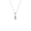 Lab-diamant anheng oval 0,25 ct F/VS – 9K hvitt gull