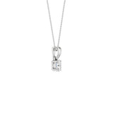 Lab-diamant anheng oval 0,25 ct F/VS – 9K hvitt gull