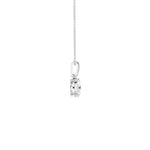 Lab-diamant anheng oval 0,50 ct F/VS – 9K hvitt gull
