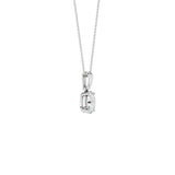 Lab-diamant anheng oval 0,50 ct F/VS – 9K hvitt gull