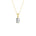 Lab-diamant anheng oval 0,75 ct F/VS – 9K gult gull