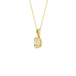 Lab-diamant anheng oval 0,75 ct F/VS – 9K gult gull