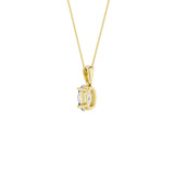 Lab-diamant anheng oval 0,75 ct F/VS – 9K gult gull