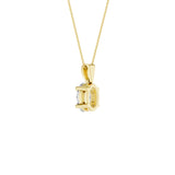 Lab-diamant anheng oval 1,00 ct F/VS – 9K gult gull