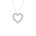 Lab-diamant hjerteanheng 0,50 ct F/VS – 9K hvitt gull