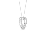 Lab-diamant hjerteanheng 0,50 ct F/VS – 9K hvitt gull