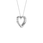 Lab-diamant hjerteanheng 0,50 ct F/VS – 9K hvitt gull