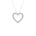 Lab-diamant hjerteanheng 0,75 ct F/VS – 9K hvitt gull