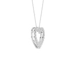 Lab-diamant hjerteanheng 0,75 ct F/VS – 9K hvitt gull