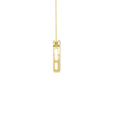 Lab-diamant hjerteanheng 0,75 ct F/VS – 9K gult gull