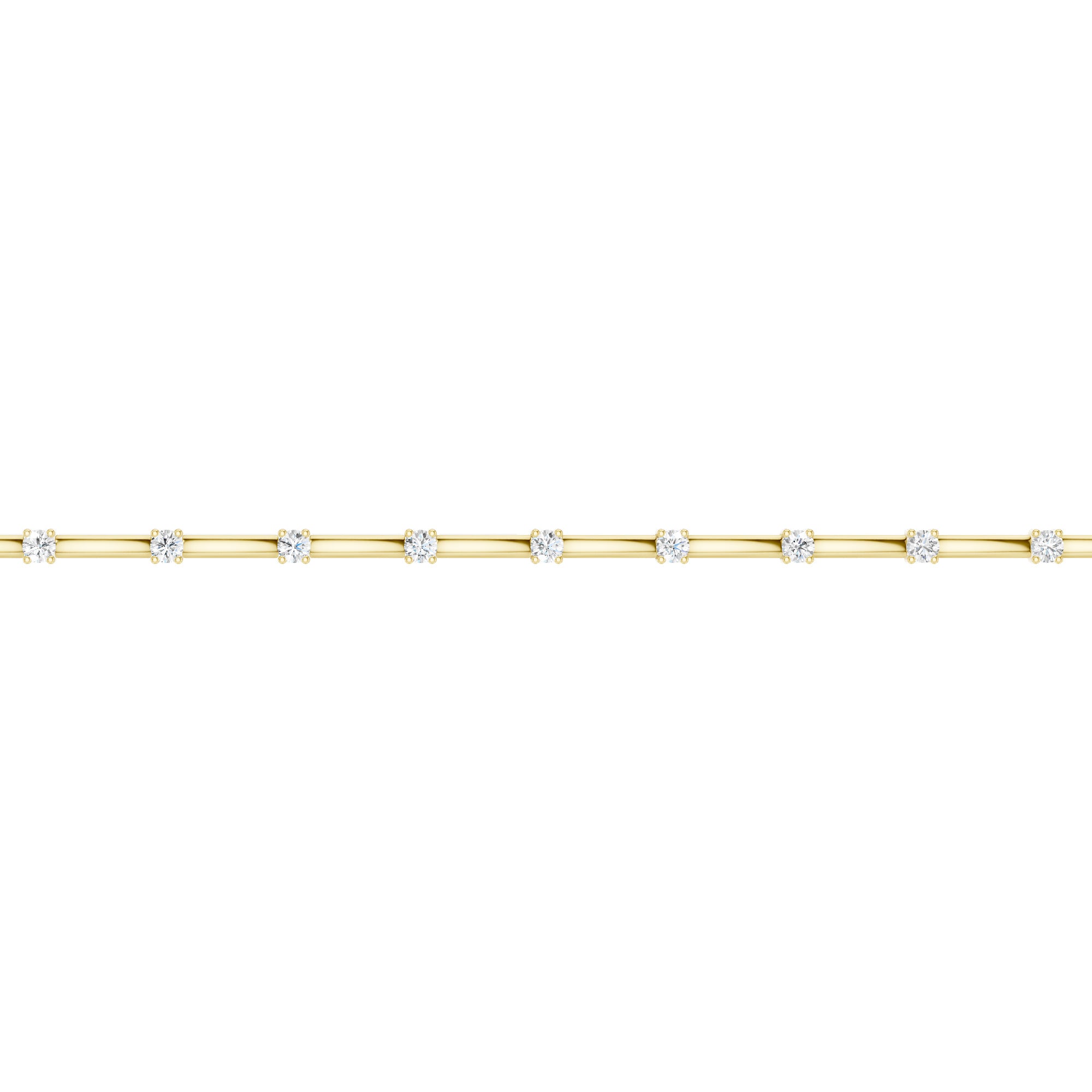Lab-diamant armbånd 1,00 ct G-H/VS – 9K gult gull