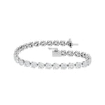 Lab-diamant tennisarmbånd 4,00 ct F/VS – 9K hvitt gull