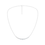 Lab-diamant collier 1,00 ct E-F/VS – 9K hvitt gull