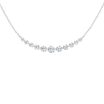 Lab-diamant collier 1,00 ct E-F/VS – 9K hvitt gull