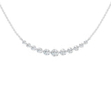Lab-diamant collier 1,00 ct E-F/VS – 9K hvitt gull