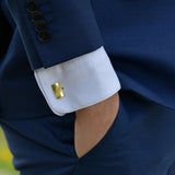 Mansjettknapper i Forgylt Sølv (925)