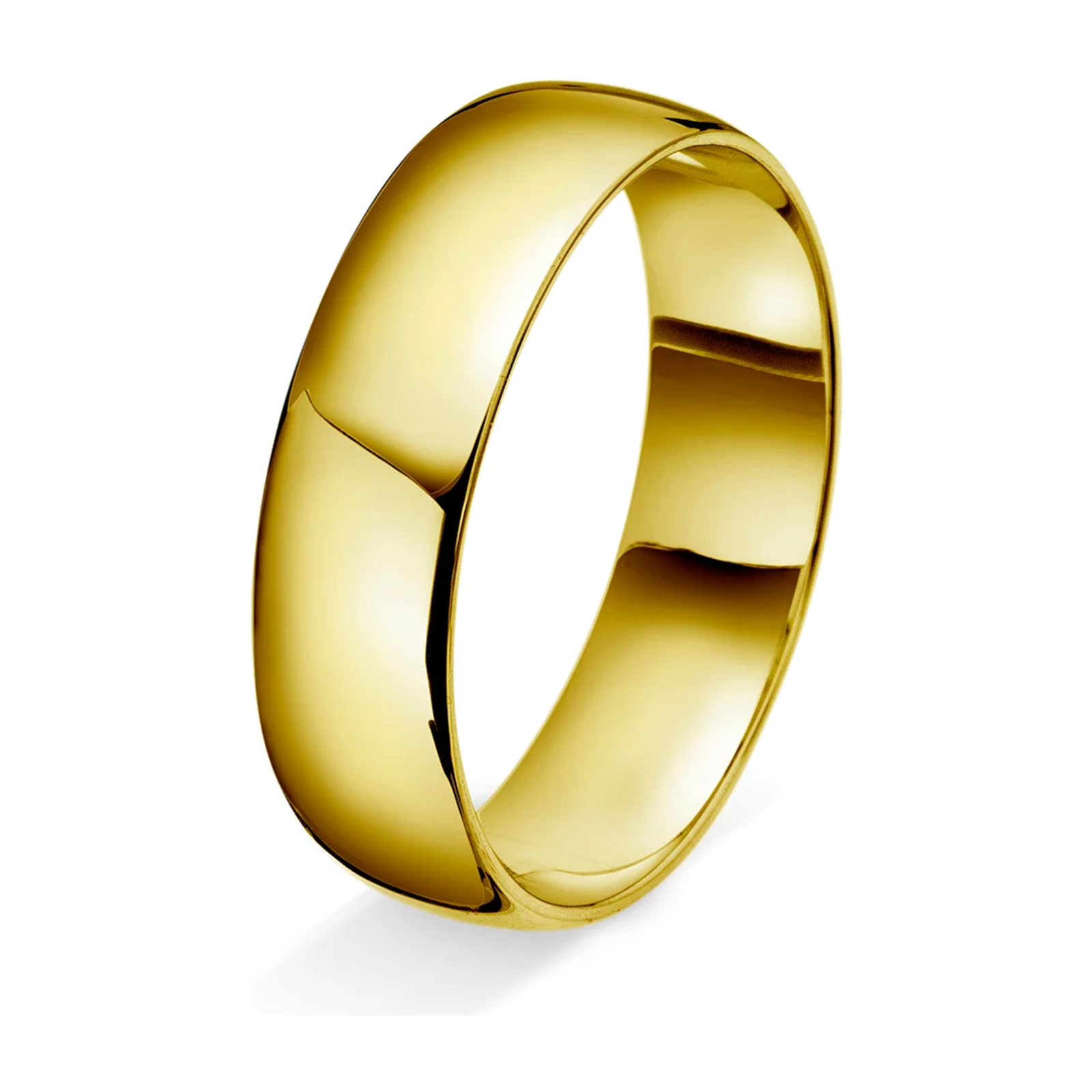 Amore forlovelsesring i gult/hvitt gull 6mm - Herre – Diamanthuset