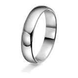 Amore forlovelsesring i hvitt gull 4 mm - Dame
