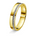 Amore giftering i gult/hvitt gull, 0,15 ct tw/si diamanter, 4.5mm – Diamanthuset
