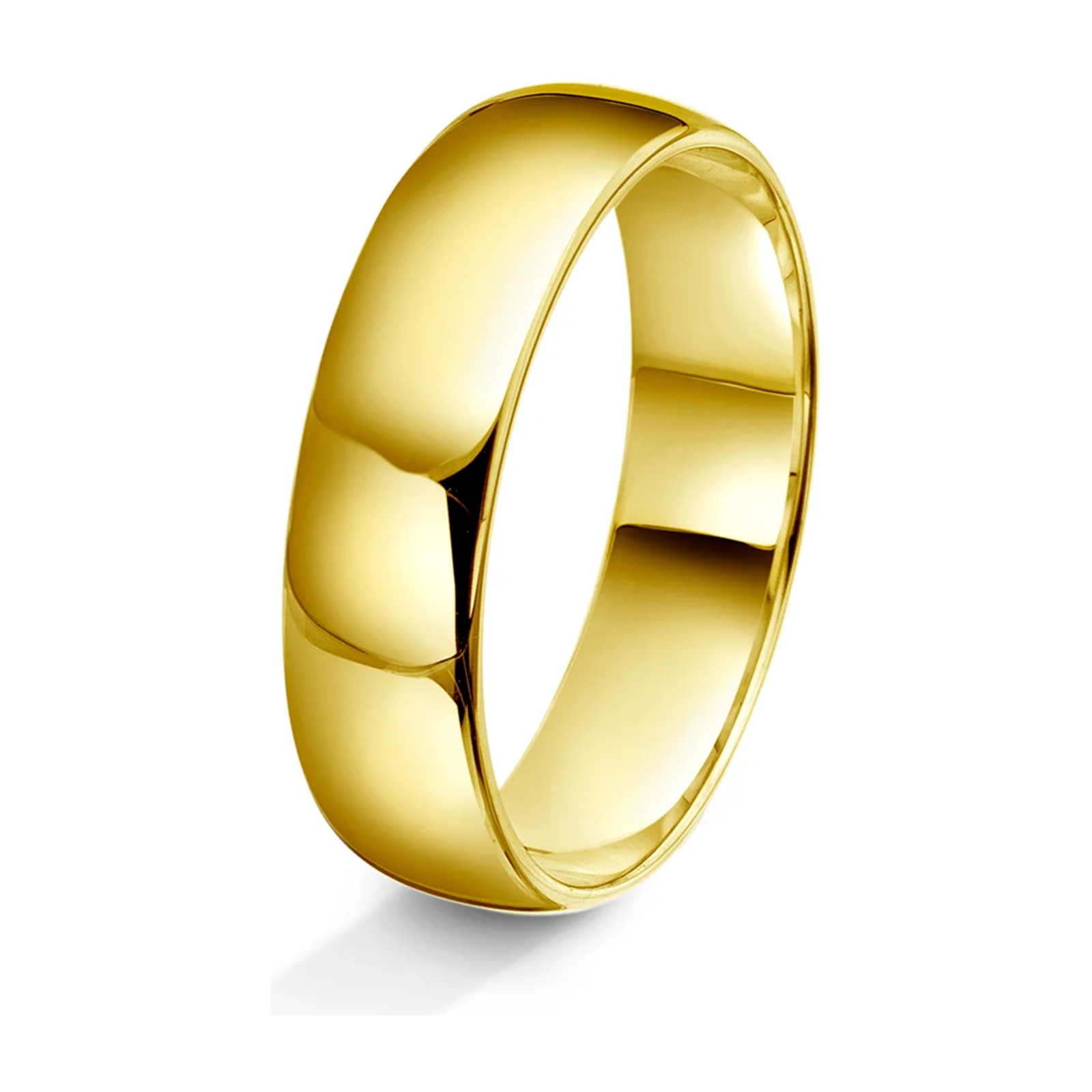 Amore gifteringer i gult/hvitt gull 5mm - Dame – Diamanthuset