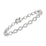 Armbånd i Hvitt Gull (585), 0,35 ct TW/SI Diamanter – Diamanthuset