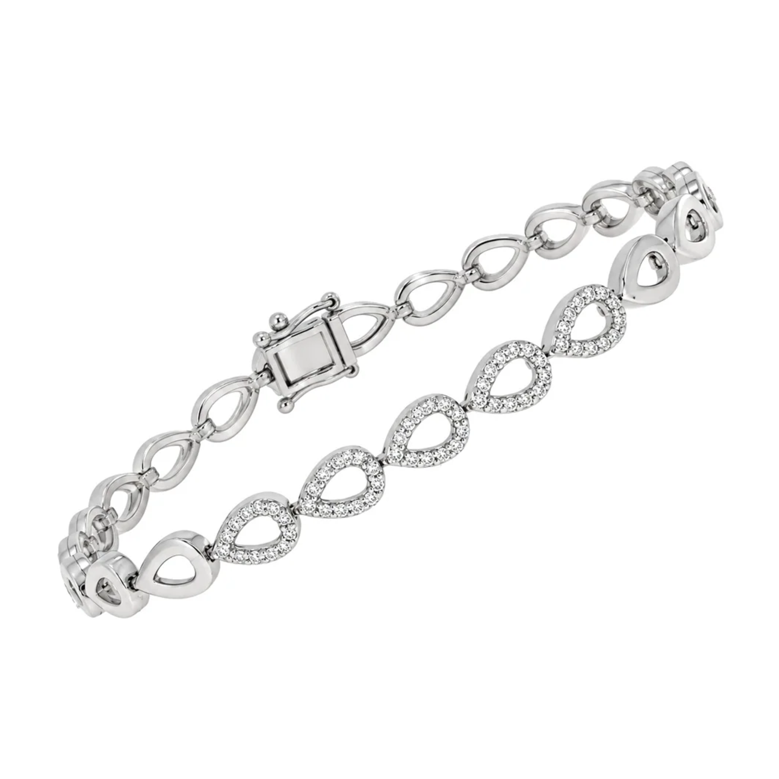 Armbånd i Hvitt Gull (585), 0,35 ct TW/SI Diamanter – Diamanthuset