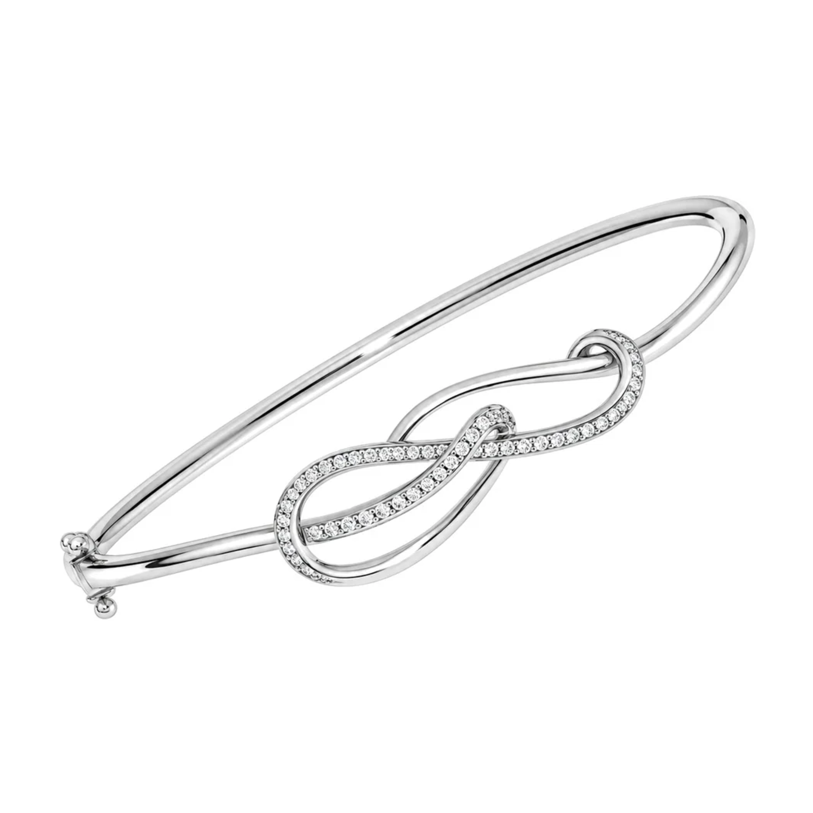 Armring i Gult/Hvitt Gull, 0,30 ct TW/SI Diamanter – bilde 2 – Diamanthuset