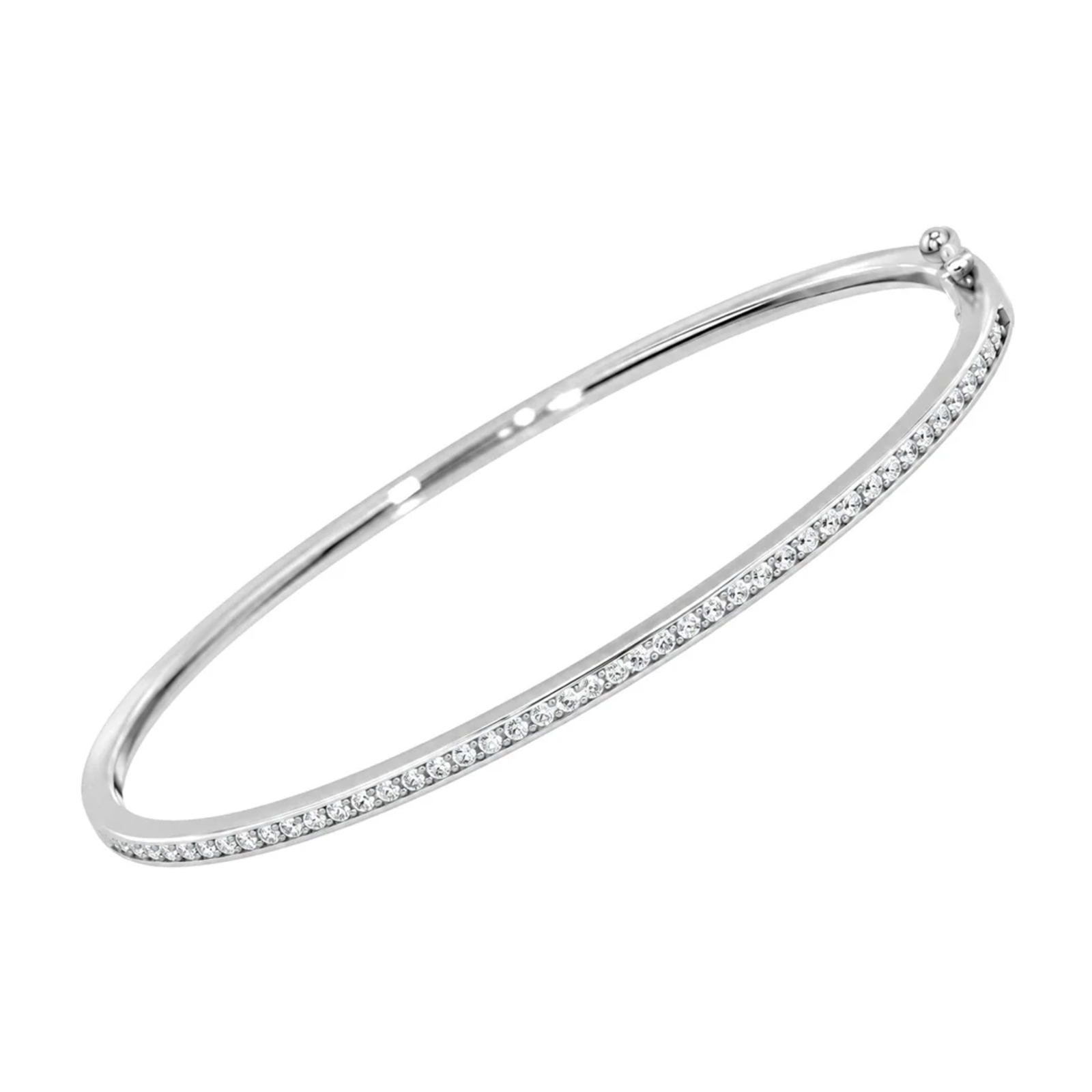 Armring i Hvitt Gull med Tot. 0,60 ct TW/SI Diamanter – Diamanthuset