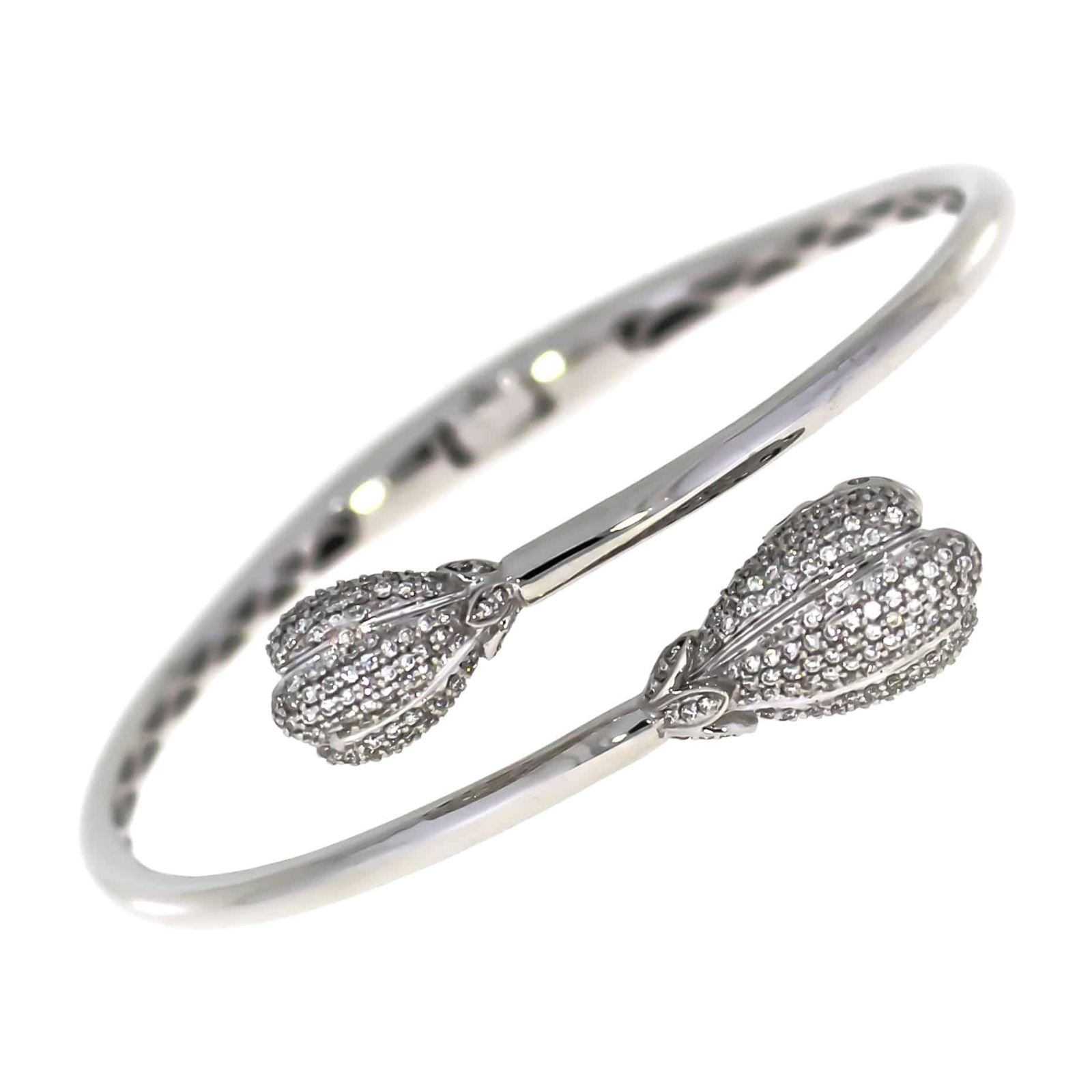 Diamantarmring i hvitt gull 1,15ct TW/SI - Diamanthuset