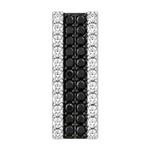 Diamanthalssmykke i 14kt hvitt gull (585),, 0,30 ct svarte diamanter & 0,30 ct TW/Si – Diamanthuset