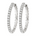 Diamant øredobber i hvitt gull, 0.60ct TWSi - Diamanthuset
