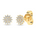 Diamantøredobber rosett i Hvitt/Gult Gull, 0,12 ct TW Si – bilde 7 – Diamanthuset