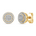 Diamantørepynt i Hvitt/Gult Gull (585) Med 0,20 ct TW/SI Diamanter – bilde 6 – Diamanthuset