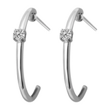 Diamantørepynt i Hvitt Gull (585), 0,10 ct TW/SI Diamanter – Diamanthuset