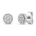 Diamantørepynt i Gult/Hvitt Gull (585) Med 0,10 ct TW/SI Diamanter – bilde 5 – Diamanthuset
