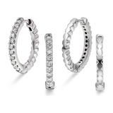 Diamantørepynt i Hvitt Gull (585), 0,37 ct TW/SI Diamanter – Diamanthuset