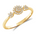 Diamantring 0,20 ct tw/si i gult gull – Diamanthuset