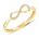 Diamantring i Hvitt/Gult Gull, 0,08 ct TW/SI – Diamanthuset
