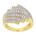 Diamantring i Hvitt/Gult Gull, 0,20 ct TW/SI – Diamanthuset