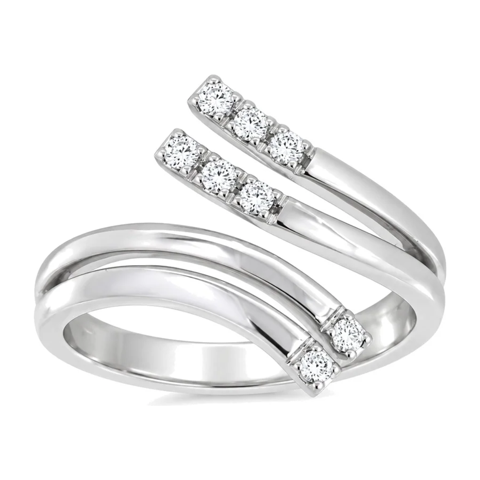 Diamantring i hvitt gull, 0,15 ct TW/S – Diamanthuset